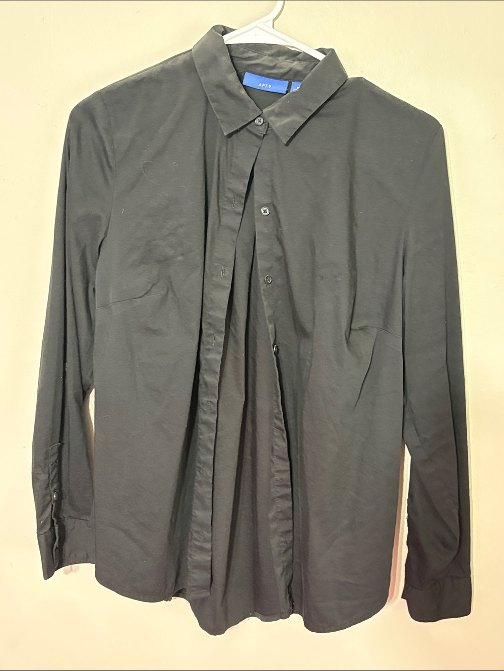 Apt. 9 Black Button-Down Shirt
